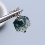 Natural Moss Agate Handmade Cushion Shape Pendant with 925 Sterling Silver Jewelry For Her