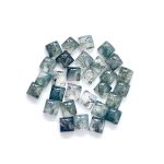 Natural Moss Agate Square Cabochon AAA Quality Loose Gemstone for Jewelry Making and Home Décor