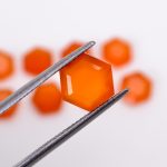Natural Carnelian 5X5 mm Calibrated Wholesale Hexagon Cut Loose Gemstone for Jewelry Making 200 Pcs Lot