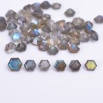 Blue Fire Labradorite Hexagon 5X5 mm Calibrated Wholesale Natural Loose Gemstone for Jewelry Making 200 Pcs Lot