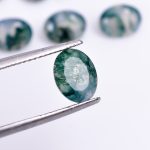 AAA++ Natural Moss Agate Faceted Oval Shape Calibrated Loose Gemstone for Jewelry Making Healing Energy Stones