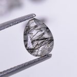 100% Natural Black Rutile Faceted Pear Shape Calibrated Loose Gemstone for Jewelry Making Unique Crystals