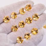 Natural Citrine Hexagon Shaped 5X5 mm Calibrated Wholesale Loose Gemstone for Jewelry Making 200 Pcs Lot