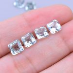 Green Amethyst Faceted Asscher Cut Octagon Shape Natural Loose Gemstone for Jewelry Making Green Crystals