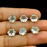 Green Amethyst Natural Hexagon Cut 5X5 mm Calibrated Wholesale Loose Gemstone for Jewelry Making 200 Pcs Lot