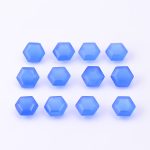 Natural Blue Chalcedony 5X5 mm Calibrated Wholesale Hexagon Cut Loose Gemstone for Jewelry Making 200 Pcs Lot