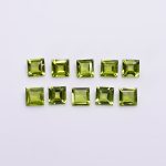 100% Natural Peridot Square AAA Quality Loose Gemstone for Jewelry Making and Home Décor