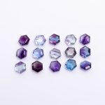 Rainbow Fluorite Hexagon 5X5 mm Calibrated Wholesale Natural Loose Gemstone for Jewelry Making 500 Pcs Lot