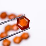 Hessonite Garnet Hexagon Cut 5X5 mm Natural Calibrated Wholesale Loose Gemstone for Jewelry Making 200 Pcs Lot