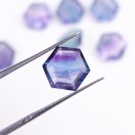 Rainbow Fluorite Faceted Hexagon Cut Loose Gemstone for Jewelry Making Natural Wholesale Crystal Lot