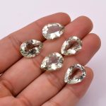 Best Quality Green Amethyst Faceted Pear Shape Calibrated Loose Gemstone for Jewelry Making Natural Birthday Gift