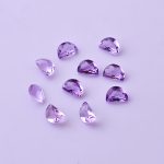 Natural Pink Amethyst Faceted D Shape Calibrated Loose Gemstone for Jewelry Making Vintage Gemstone Lot