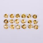 100% Natural Citrine Faceted Heart Shape Loose Gemstone for Jewelry Making Yellow Calibrated Stones Wedding Gift