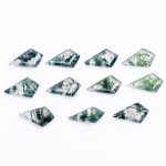Moss Agate Kite Shape Natural Calibrated Loose Gemstone for Jewelry Making Wholesale Gemstone Lot