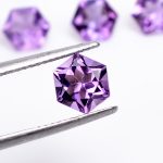 Natural Brazilian Amethyst Hexagon 5X5 mm Calibrated Wholesale Loose Gemstone for Jewelry Making 200 Pcs Lot