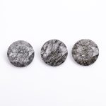 Black Rutile Quartz Fine Quality Round Shape Loose Gemstone for Jewelry Making Natural Black Stones