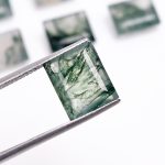 Garden Moss Agate Rectangle Shape Natural Calibrated Loose Gemstone for Jewelry Making Amazing Stones