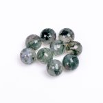 Healing Moss Agate Natural Calibrated Briolette Cut Ball Loose Gemstone for Jewelry Making & Home Décor