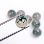 Fine Quality Moss Agate Natural Calibrated Ball Cabochon Loose Gemstone for Jewelry Making & Home Décor
