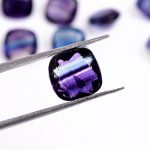 Genuine Rainbow Fluorite Faceted Cushion Shape Loose Gemstone for Jewelry Making Colourful Crystals for Her