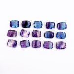 Rainbow Fluorite Faceted Radiant Cut Cushion Shape Calibrated Loose Gemstone for Jewelry Making Wholesale Gemstone Lot