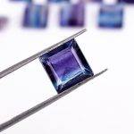 Natural Rainbow Fluorite Faceted Square Shape Loose Gemstone for Jewelry Making Wholesale Colourful Crystals