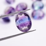 AAA++ Natural Fluorite Faceted Oval Shape Calibrated Loose Gemstone for Jewelry Making Healing Multi Crystals