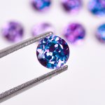 High Quality Alexandrite Round Shape Calibrated Colourful Loose Gemstone for Jewelry Making Healing Crystal