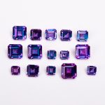Alexandrite Asscher Cut Octagon Shape Calibrated Loose Gemstone for Jewelry Making Color Changing Crystals Gift for Her