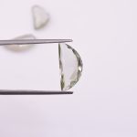 Genuine Green Amethyst Faceted D Shape Loose Gemstone for Jewelry Making Prasiolite Gemstones