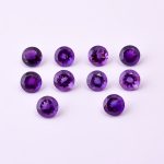 Purple African Amethyst Faceted Round Cut Natural Loose Gemstone for Jewelry Making Wholesale Gemstone Lot
