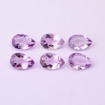 Pink Amethyst Faceted Pear Shape Natural Calibrated Loose Gemstone for Jewelry Making Unique Gemstone Lot