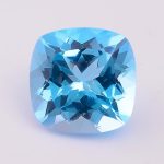 Natural Sky Blue Topaz Cushion Shape, Blue Topaz Loose Gemstone For Jewelry Making, Topaz Cushion Faceted Cut Calibrated Size 16X16 mm