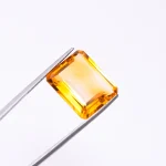 Natural Citrine Quartz Octagon Shape Step Cut, Loose Gemstone For Jewelry making, Golden Topaz Emerald Cut Calibrated Size 17.8X15X8 mm