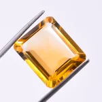 100% Natural Citrine Octagon Gemstone, Yellow Loose Gemstone for Jewelry Making, Faceted Cut Calibrated Gemstone, 17.2X14.5 mm, 13.9 Ct.