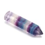 Natural Rainbow Fluorite Obelisk Tower Point Crystal Loose Gemstone for Jewelry Making Pencil Gemstone