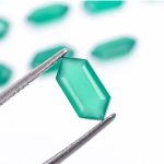 Natural Green Onyx Elongated Hexagon Shape Healing Calibrated Loose Gemstone for Jewelry Making