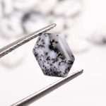 Dendritic Agate Natural Faceted Elongated Hexagon Shape Loose Gemstone for Jewelry Making Dendrite Opal Stone