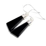 Natural Black Onyx Statement Fancy Dangle Earrings 925 Sterling Silver Jewelry Anniversary Gift