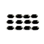 Natural Black Onyx Elongated Hexagon Shape Calibrated Loose Gemstone for Jewelry Making