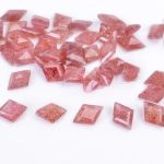 AAA++ Genuine Red Strawberry Quartz Kite Shape Calibrated Loose Gemstone for Jewelry Making