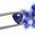 Genuine Blue Lapis Lazuli Trillion Shape Cabochon Calibrated Healing Loose Gemstone for Jewelry Making