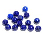 100% Genuine Blue Lapis Lazuli Round Shape Cabochon Calibrated Vintage Loose Gemstone for Jewelry Making