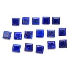 AAA++ Natural Blue Lapis Lazuli Faceted Square Shape Calibrated Natural Loose Gemstone for Jewelry Making