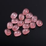 Genuine Red Strawberry Quartz Cushion Shape Cabochon Calibrated Loose Gemstone for Jewelry Making