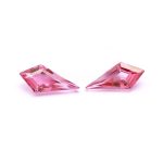 High Quality Pink Topaz Natural Faceted Kite Shape Loose Gemstone for Jewelry Making Calibrated Crystals