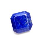 Natural Blue Lapis Lazuli Faceted Asscher Cut Octagon Shape Calibrated Loose Gemstone for Jewelry Making