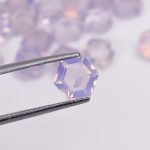 100% Natural Lavender Quartz Faceted Hexagon Step Cut Loose Gemstone for Jewelry Making