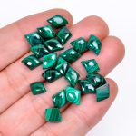 Genuine Malachite Calibrated Kite Shape Loose Gemstone for Jewelry Making Flat Back Cabochons