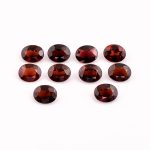 Mozambique Garnet Faceted Oval Calibrated Loose Gemstone for Jewelry Making Natural Red Crystals in Bulk